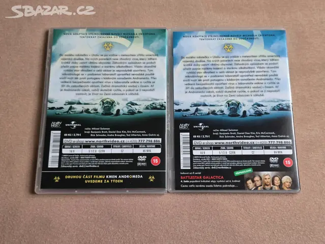 KMEN ANDROMEDA 2 DVD CZ Dabing Benjamin Bratt Karlovy Vary Bazar kmen-andromeda-2-dvd-cz-dabing-benjamin-bratt-karlovy-vary-bazar